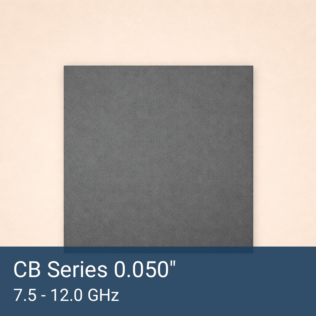 CB Series 0.050" Thick Silicone RF Absorber Sheet Front