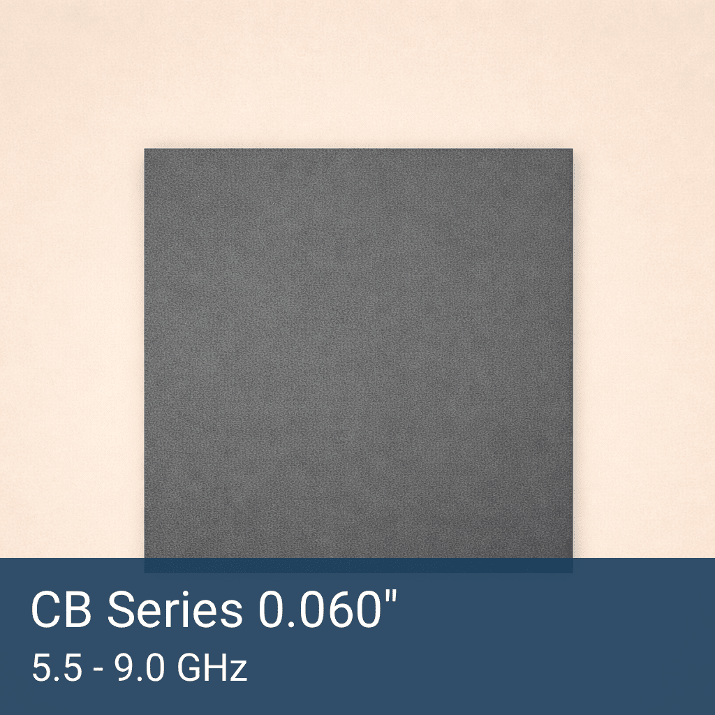 CB Series 0.060" Thick Silicone RF Absorber Sheet Front