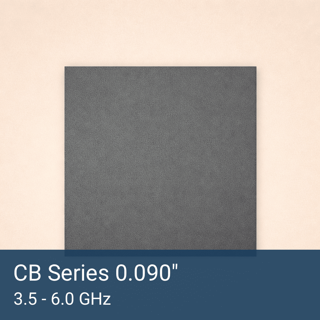 CB Series 0.090" Thick Silicone RF Absorber Sheet Front