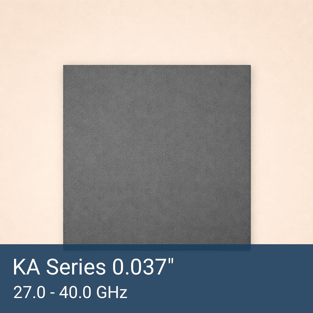 KA Series 0.037" Thick Silicone RF Absorber Sheet Front