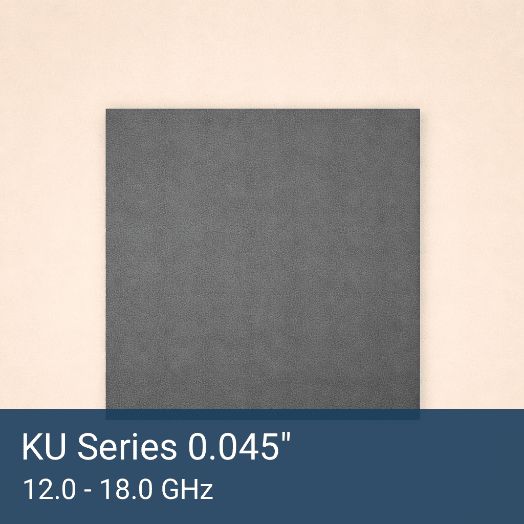 KU Series 0.045" Thick Silicone RF Absorber Sheet Front