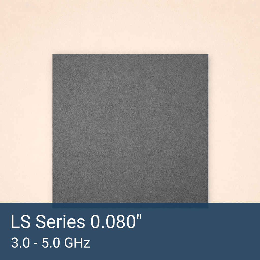 LS Series 0.080" Thick Silicone RF Absorber Sheet Front