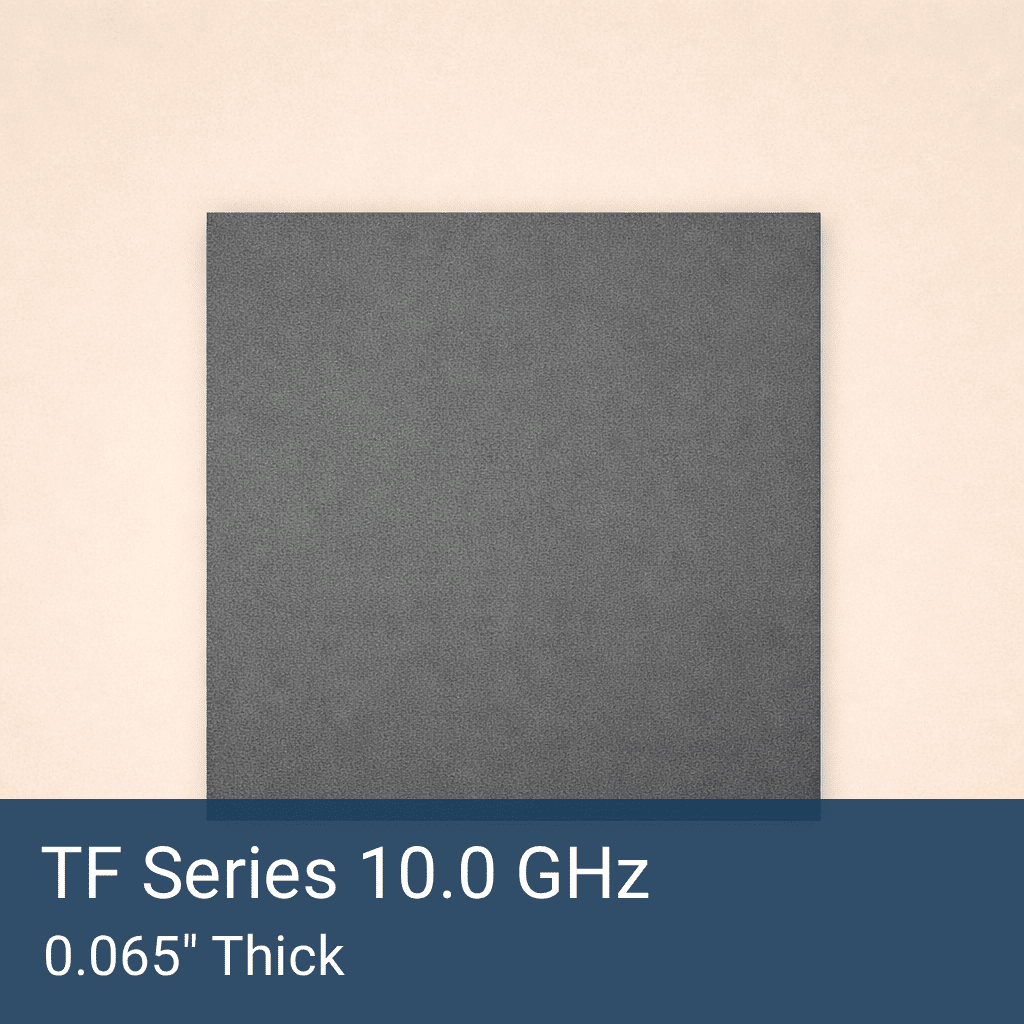 TF Series 10.0 GHz Tuned Silicone RF Absorber Sheet Front