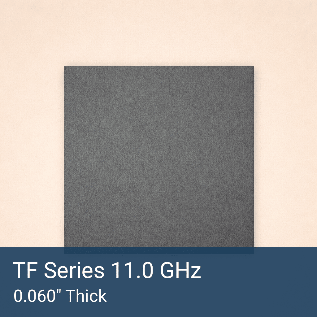 TF Series 11.0 GHz Tuned Silicone RF Absorber Sheet Front