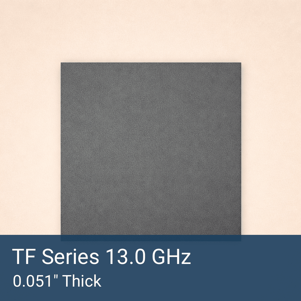 TF Series 13.0 GHz Tuned Silicone RF Absorber Sheet Front