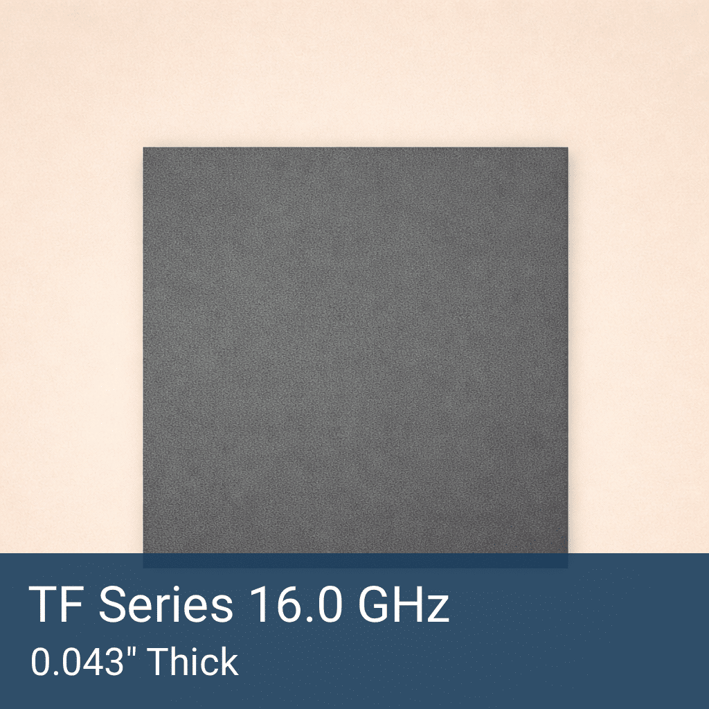 TF Series 16.0 GHz Tuned Silicone RF Absorber Sheet Front