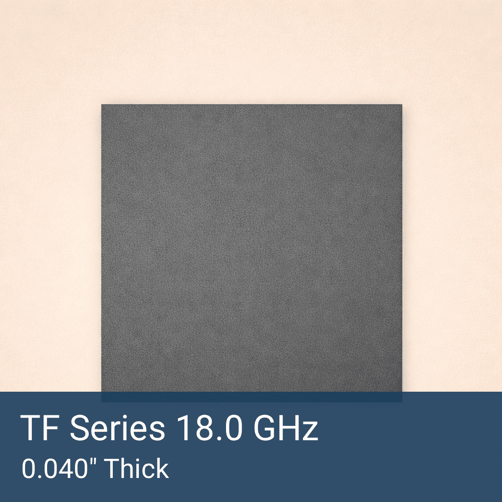 TF Series 18.0 GHz Tuned Silicone RF Absorber Sheet Front
