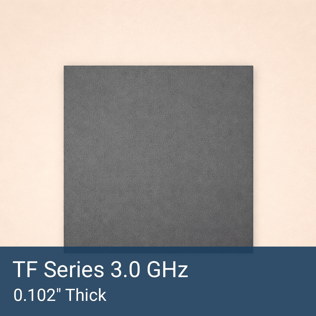 TF Series 3.0 GHz Tuned Silicone RF Absorber Sheet Front
