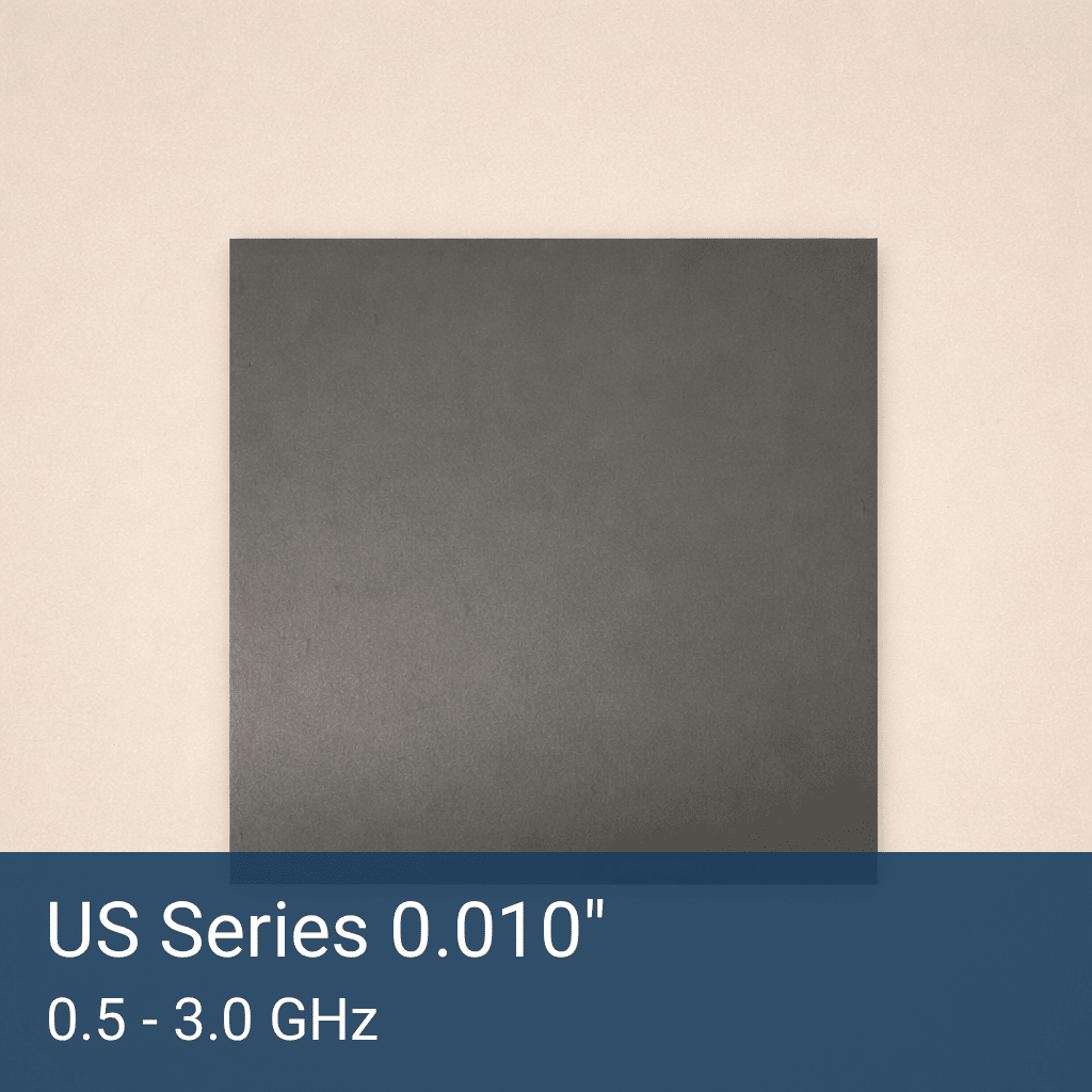 US Series 0.010" Thick Acrylic RF Absorber Sheet Front