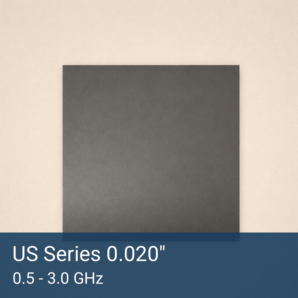 US Series 0.020" Thick Acrylic RF Absorber Sheet Front