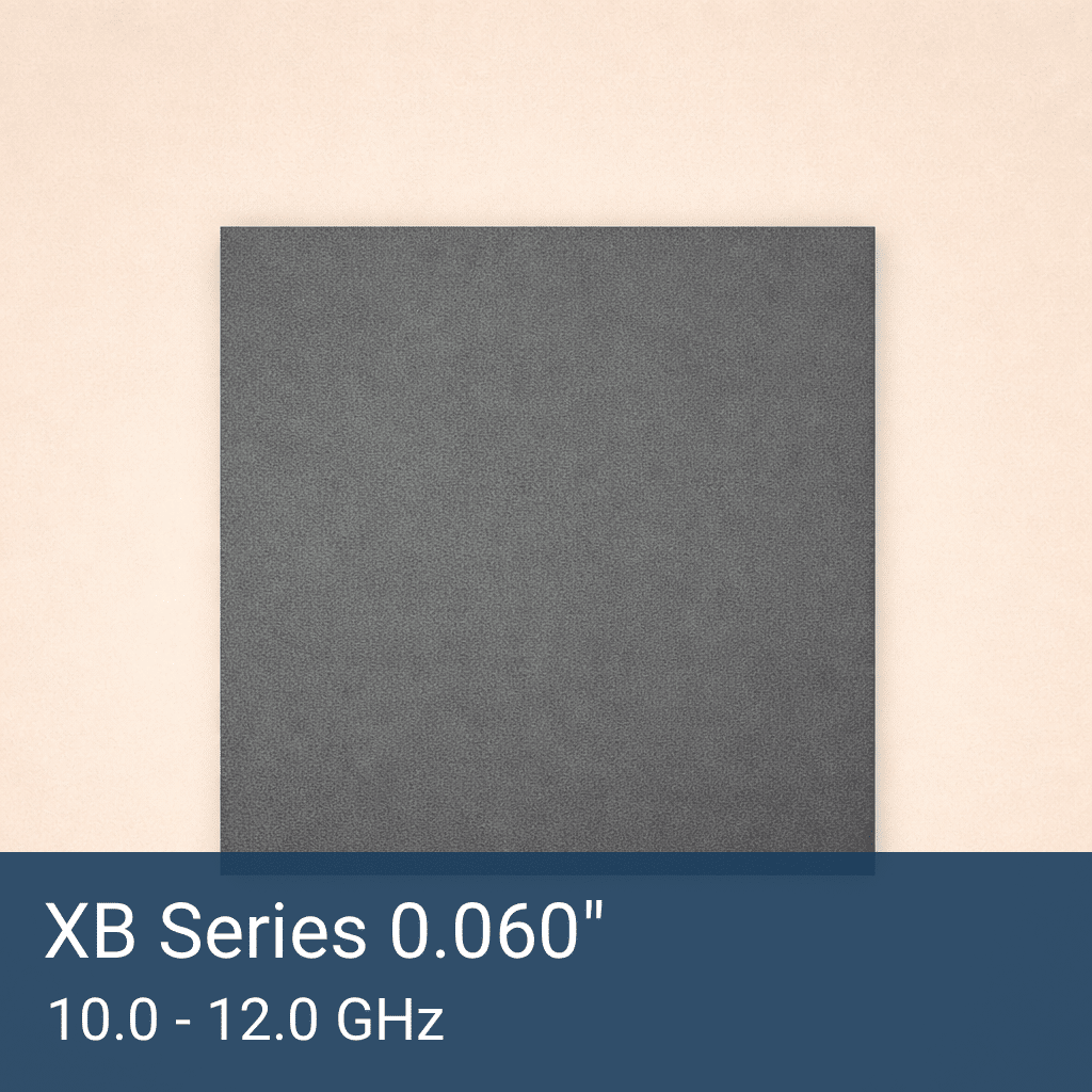 XB Series 0.060" Thick Silicone RF Absorber Sheet Front