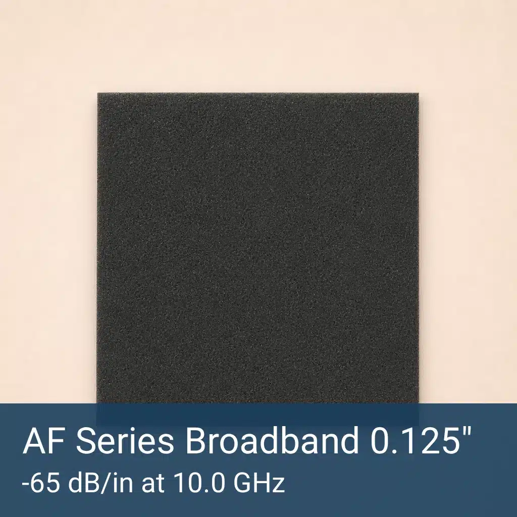 AF Series Broadband 0.125" RF Absorber Sheet Front