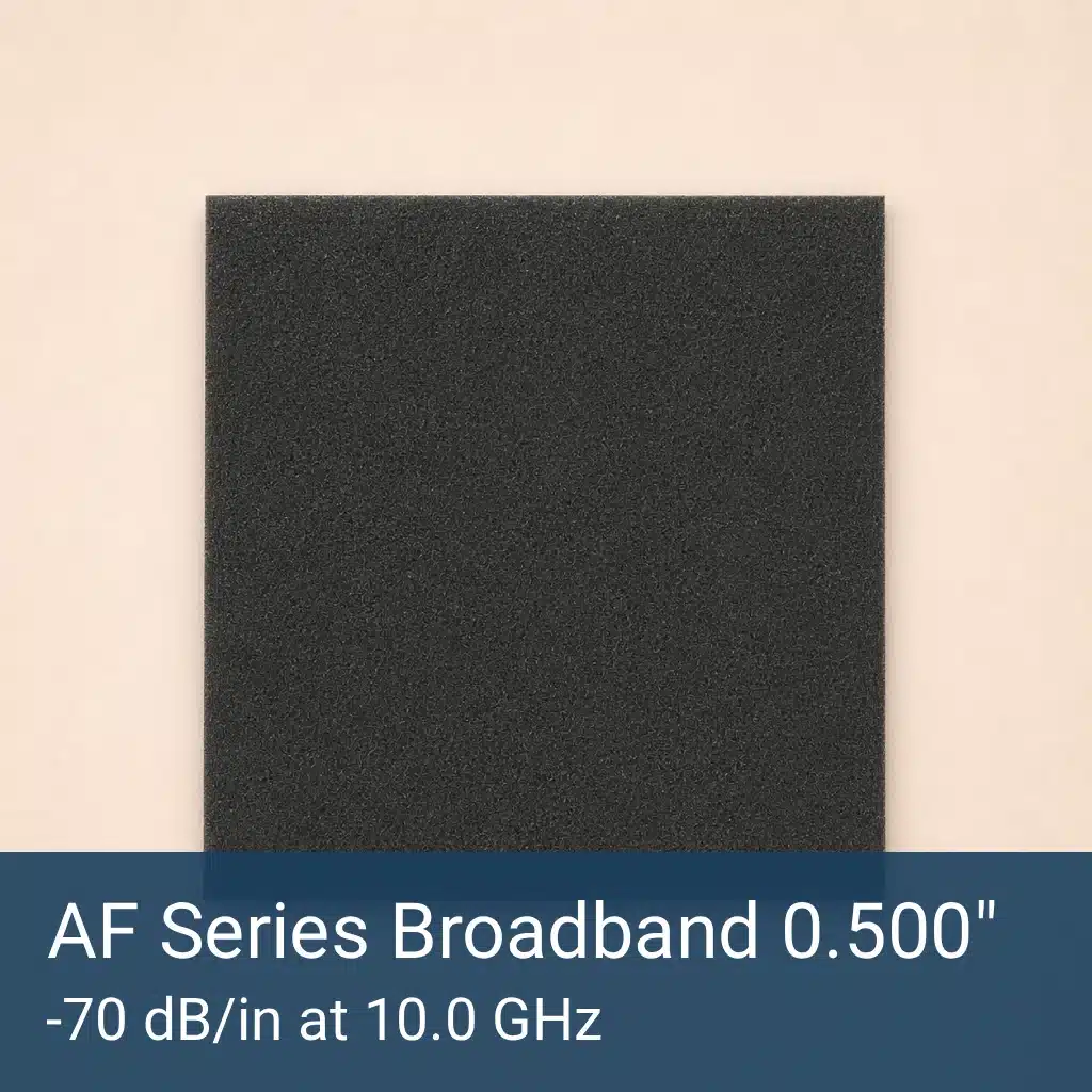 AF Series Broadband 0.500" RF Absorber Sheet Front