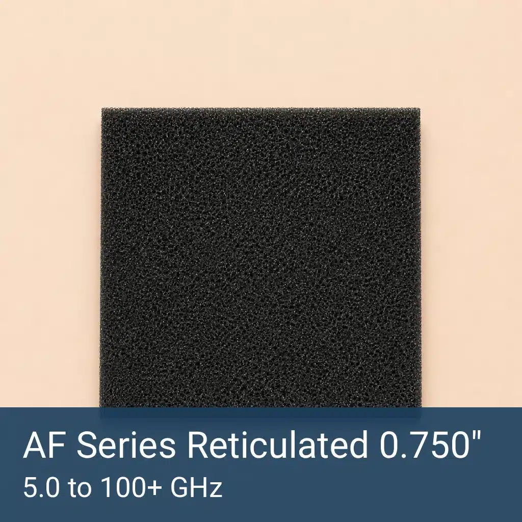 AF Series Reticulated 0.750" RF Absorber Sheet Front